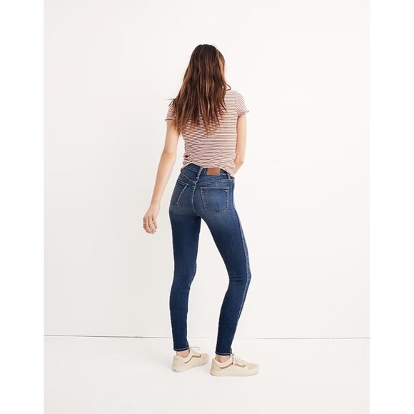 *Madewell 10" High Rise Skinny Jeans In Danny Wash Womens Size 25 Style #G7391 - Picture 2 of 11